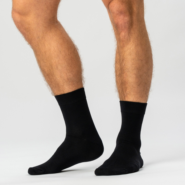 10 par bambusockor lågt skurna svarta/vita