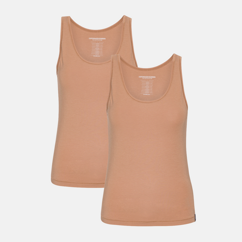 2 pak Tan bambus Tank Top fra Copenhagen Bamboo