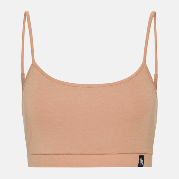 2-pack brun bambu-bh-topp med tunna band