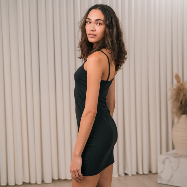 Svart bambu underkjol