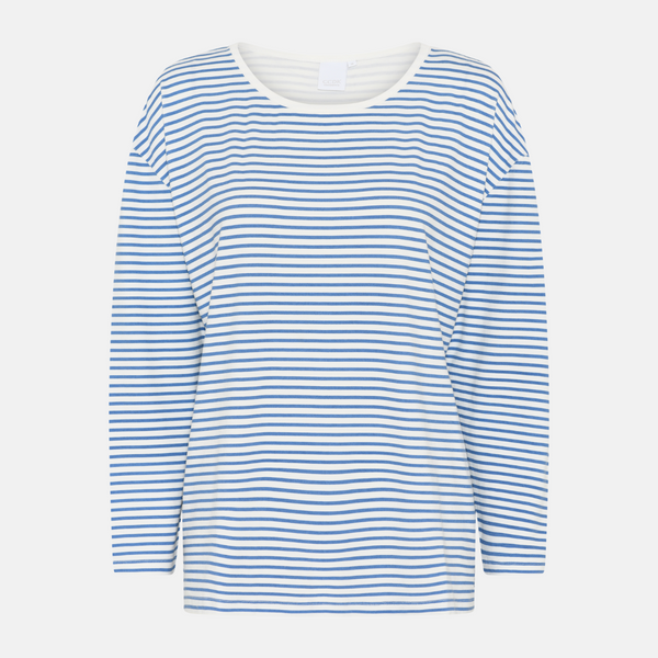 Bambu loungeset ljusblått randigt