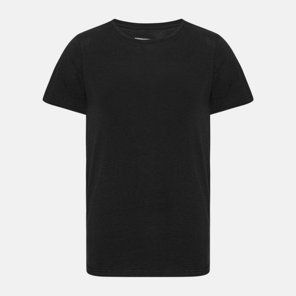 2-pack svarta smala t-shirts med rund hals och bambu