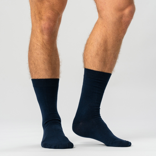 5 par flerfärgade bambustrumpor