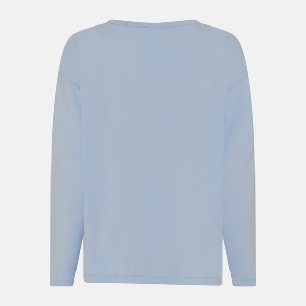 Britt långärmad bambu T-shirt - Kentucky Blue