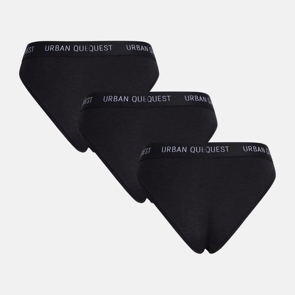 3-pack svarta taitrosor i bambu