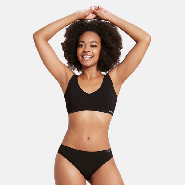 Svart bambu-bh utan vaddering