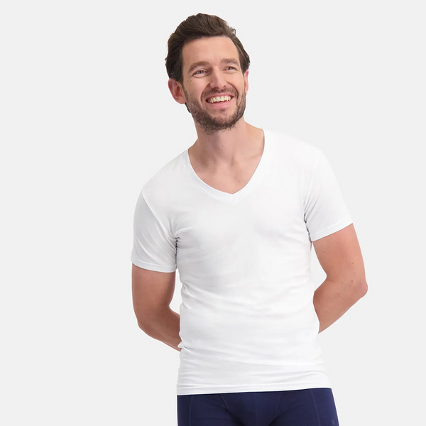 Vinn bambu slim fit T-shirt - Vit 2-pack