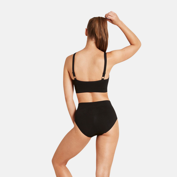 Bambu-bh för stora bröst - svart