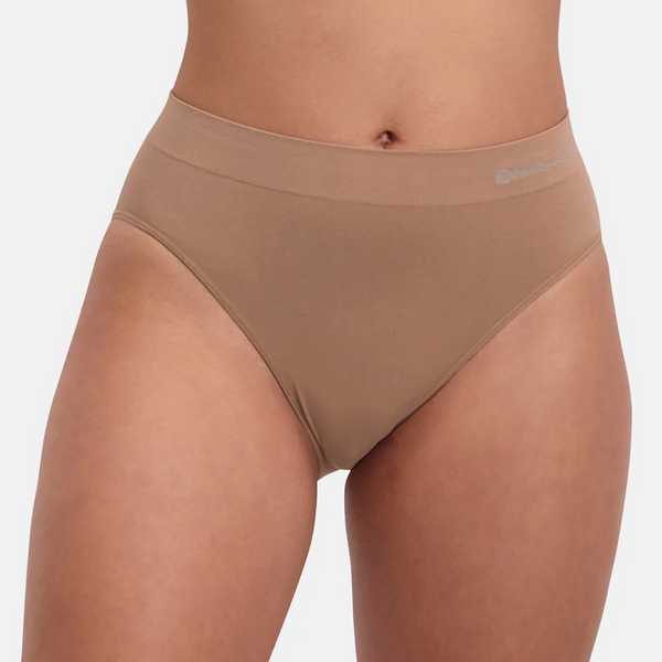 Belle bambu maxi trosor med smal elastisk kant - tan nude 3 pack