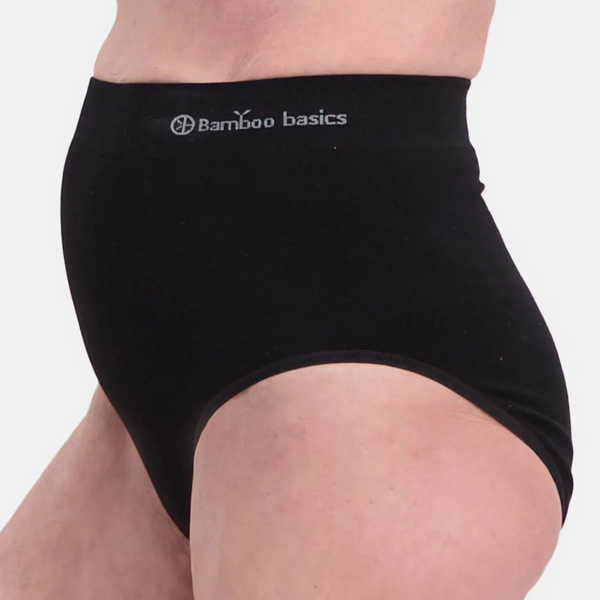 Amy bambu extra höga maxi trosor - svarta 2-pack