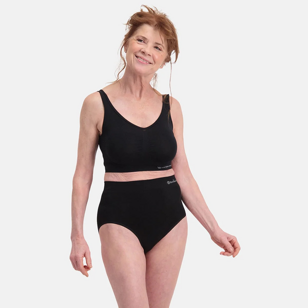 Amy bambu extra höga maxi trosor - svarta 2-pack