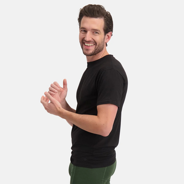 Ruben bambu T-shirt med rund hals - svart 2-pack