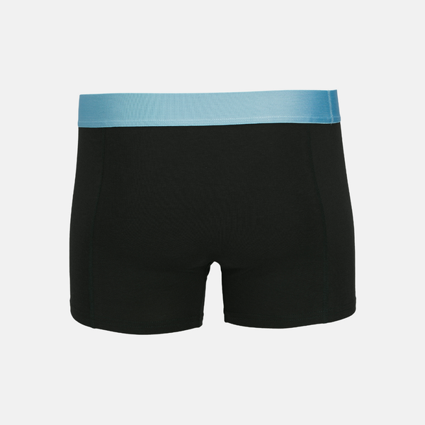 3-pack svarta bambutrosor med färgad resår