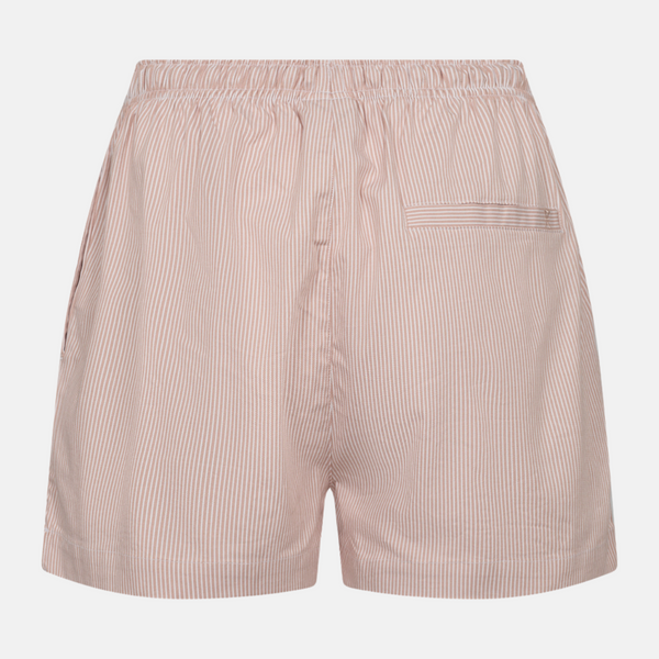 Nattshorts i rosa rand i bambu