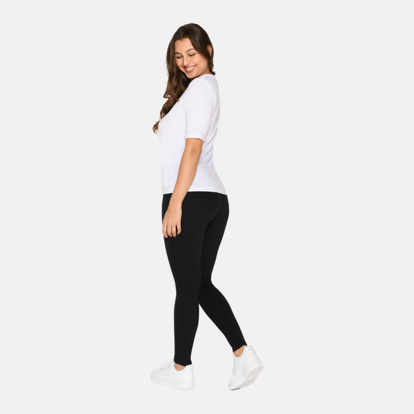 2-pack bambu-t-shirts i slim fit i vitt/svart