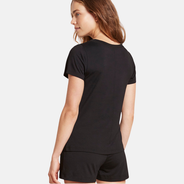 Svart lounge T-shirt i bambu