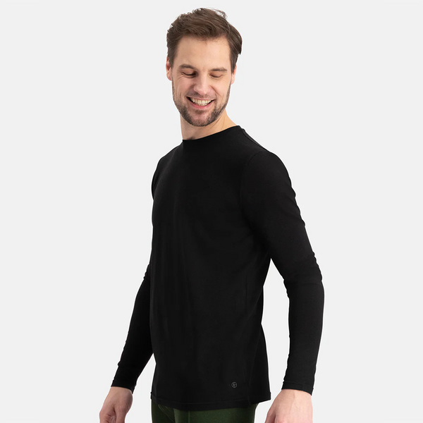 Ralph Bamboo Långärmad T-shirt med rund hals - Vit 2-pack