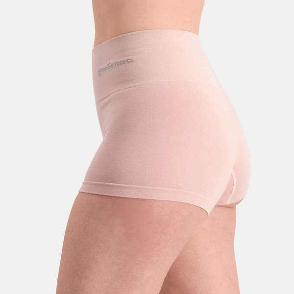 Stella högmidjade korrigerande Bambu Hotpants - Rose nude 2 Pack