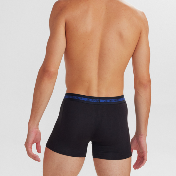 3 par bambuunderkläder svarta/blå/marinblå