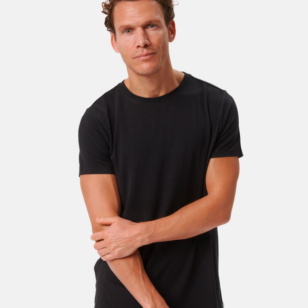 3-pack svart bambu-t-shirt