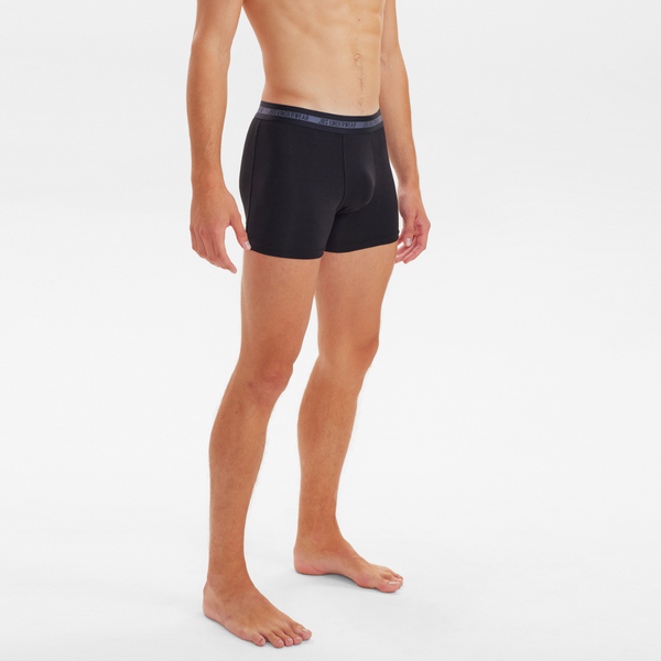 6 par bambuunderkläder svarta/blå/petrol