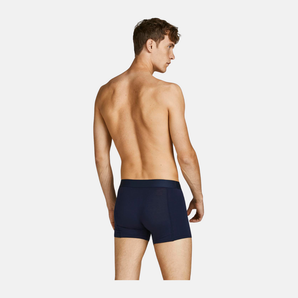 3-pack bambutrosor i rött/marinblått/svart