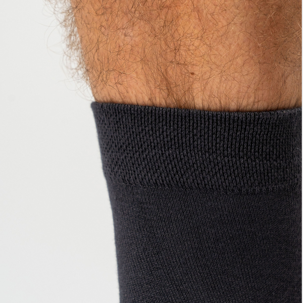 10 par bambusockor lågt skurna svarta/mörkgrå