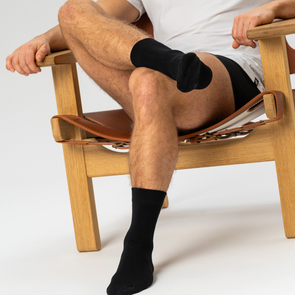 10 par bambusockor lågt skurna svarta/mörkgrå