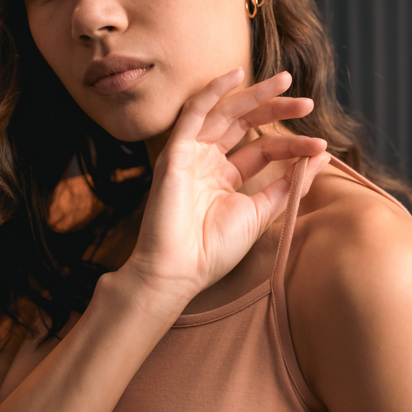 Solbränd bambu underkjol