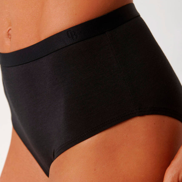 6-pack bambu maxi trosor svarta/bruna