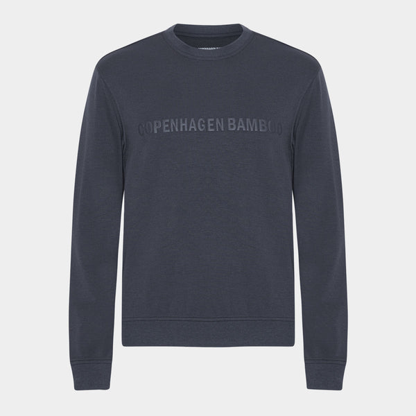 Mörkgrå joggingset i bambu med logotyp