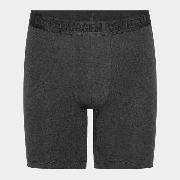 3-pack bambutrosor med långa ben, svarta/marinblå/grå