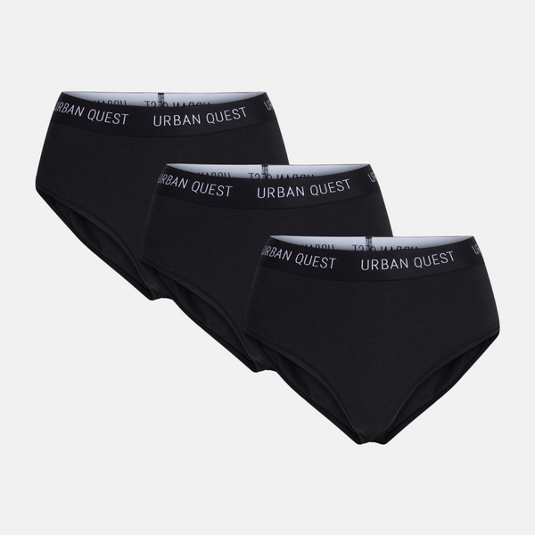 3 pak Sort bambus Maxi trusse fra Urban Quest