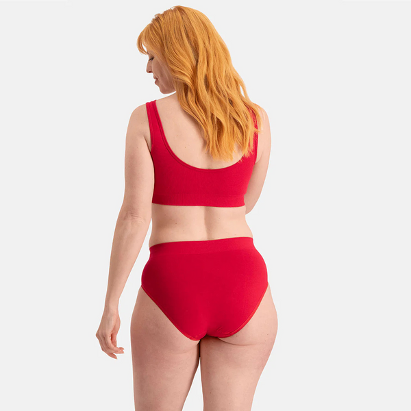 Belle bambu maxi trosor - röda 3-pack