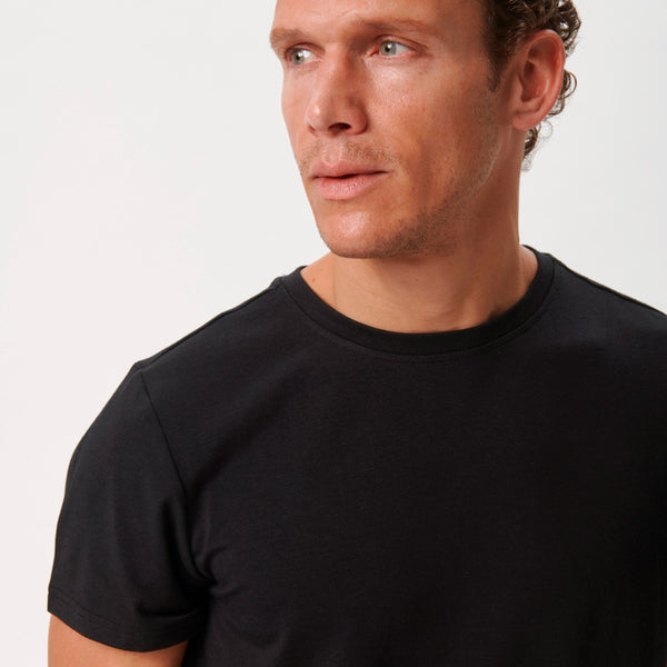 3-pack bambu t-shirt svart/vit/marinblå