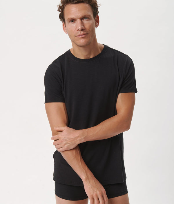 3-pack bambu t-shirt svart/natthimmel/skogsnatt