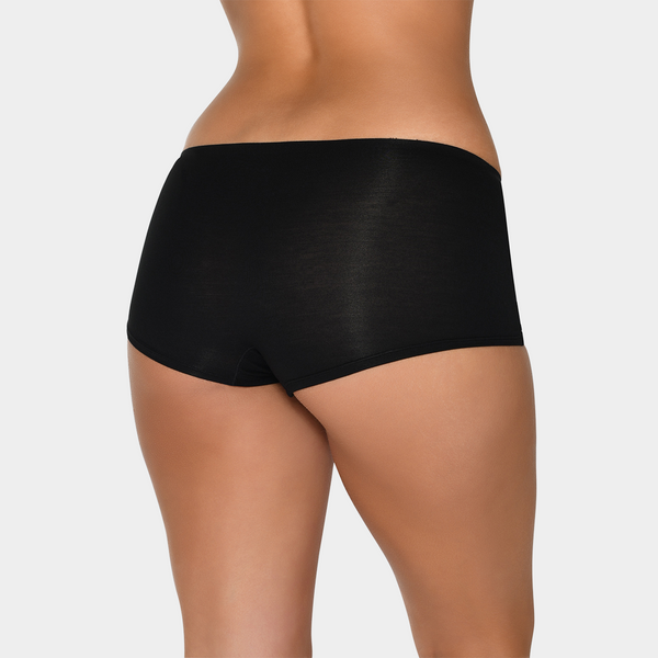 3-pack bambu hotpants i svart/vitt/hudfärgat