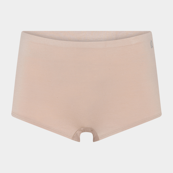 3-pack bambu hotpants i svart/vitt/hudfärgat
