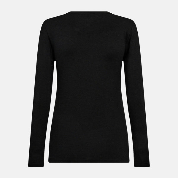 Sort langærmet bambus T-shirt Decoy