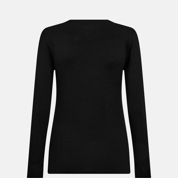 Sort langærmet bambus T-shirt Decoy