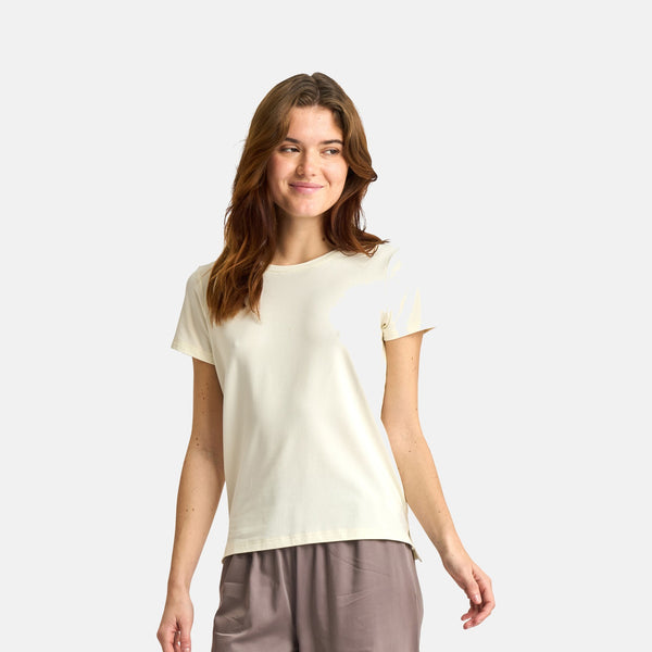 Creme bambus T-shirt