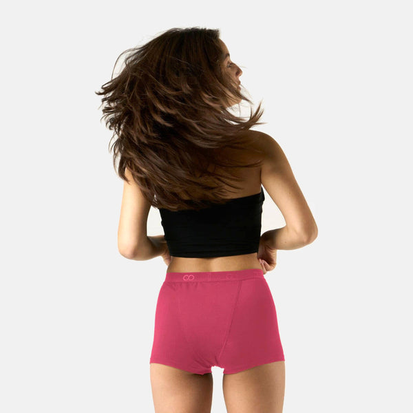 Super Bambus Menstruationstrosa i Ruby Pink