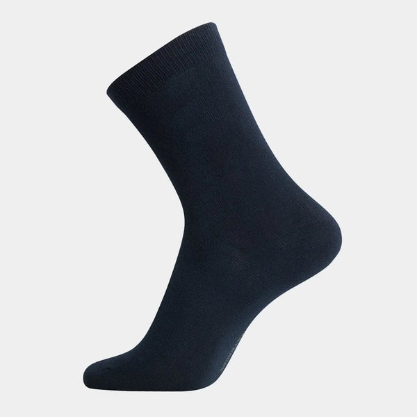 5 par navy strømper I bambus Resteröds