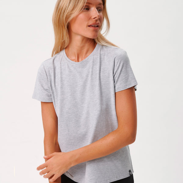 Lysegrå kortærmet bambus T-shirt Copenhagen Bamboo