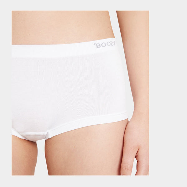Hvide bambus hotpants Boody