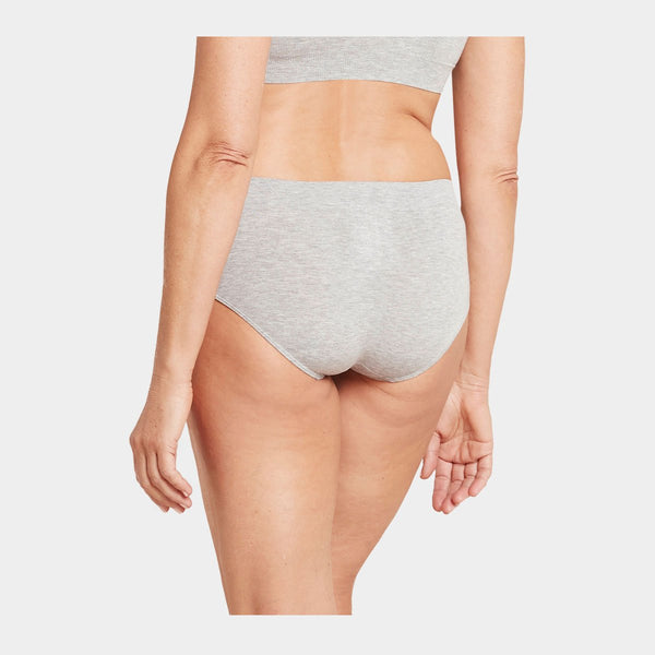 Lysegrå bambus midi trusser Boody