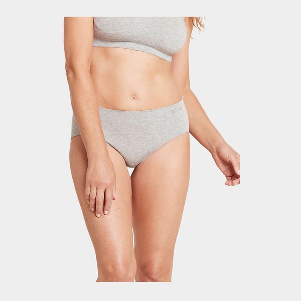 Lysegrå bambus midi trusser Boody