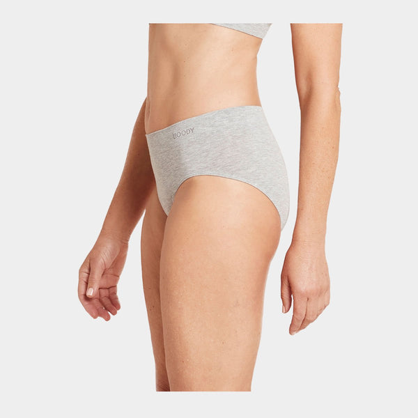 Lysegrå bambus midi trusser Boody