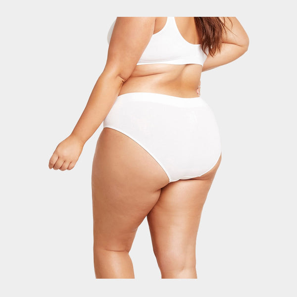 Hvide bambus midi trusser Boody