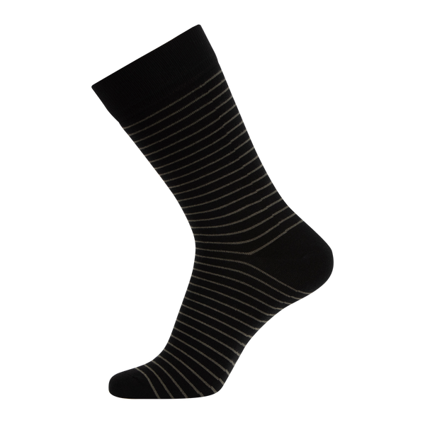 7 par stribet bambus strømper JBS